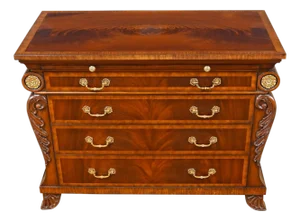 Nvin0619 Vintage Maitland Smith Chest of Drawers