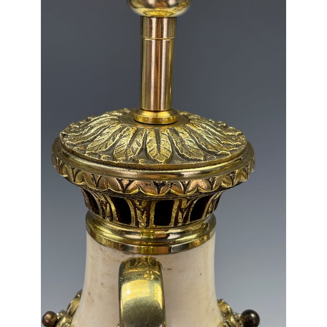 Late 19th Century French Neoclassical Marble and Ormolu Urn Lamps, 1850, Set of 2 For Sale - Image 13 of 18