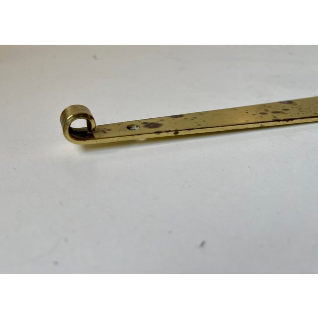 Metal Vintage Nautical Wall-Hung Oil Lamp in Brass by G. V. Harnish, Denmark, 1980s For Sale - Image 7 of 8