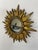 Vintage Mid 20th Century 12.5" Gilded Sunburst Accent Wall Mirror For Sale - Image 14 of 18
