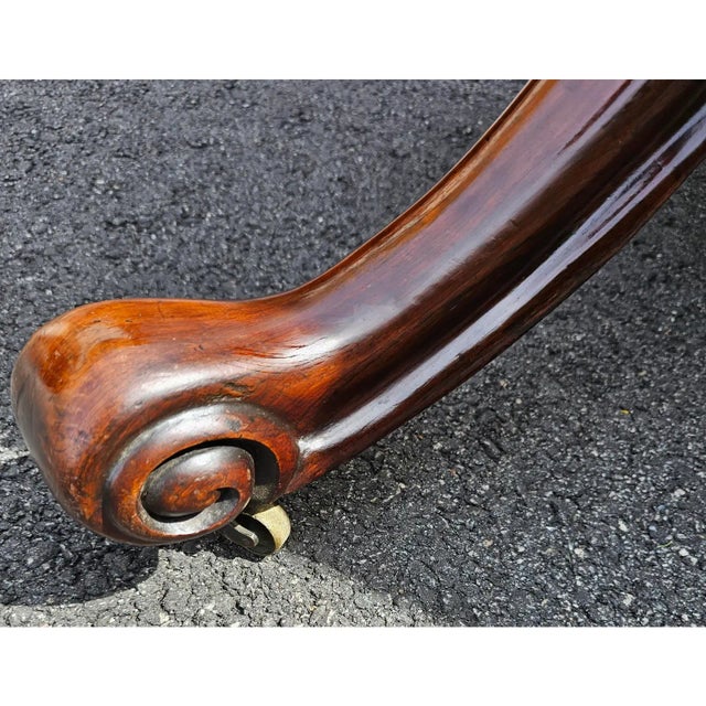 19th Century Antique 19th Century English Victorian Rosewood Tilt-Top Marquetry Coffee Table For Sale - Image 5 of 12