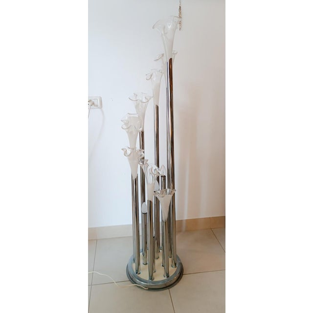 Series Cali Floor Lamp by Ettore Fantasia and Gino Poli for Sothis Murano, 1970s For Sale - Image 11 of 11