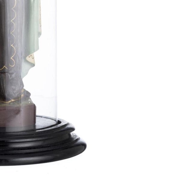 Religious Artist, Saint Teresa of the Child Jesus, 19th Century, Wood with Glass & Metal Details For Sale - Image 5 of 6