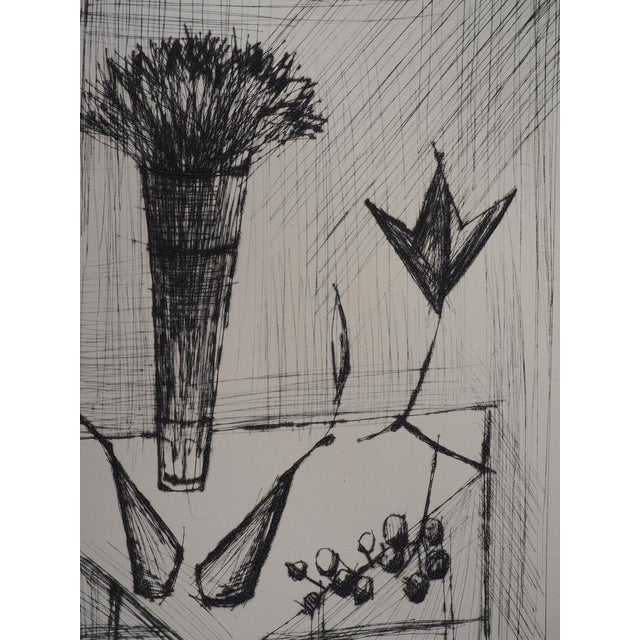 Bernard Buffet, Still Life, Original Etching with Drypoint For Sale - Image 5 of 5