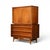 1960s Young Manufacturing Concave Vintage Mid Century Modern Highboy Dresser C. 1960s, Attrbuted For Sale - Image 5 of 12