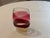 Mid-Century Modern 2003 Caleb Siemon Signed Studio Art Glass Oval Sommerso Vase - Ruby & Cream For Sale - Image 3 of 14