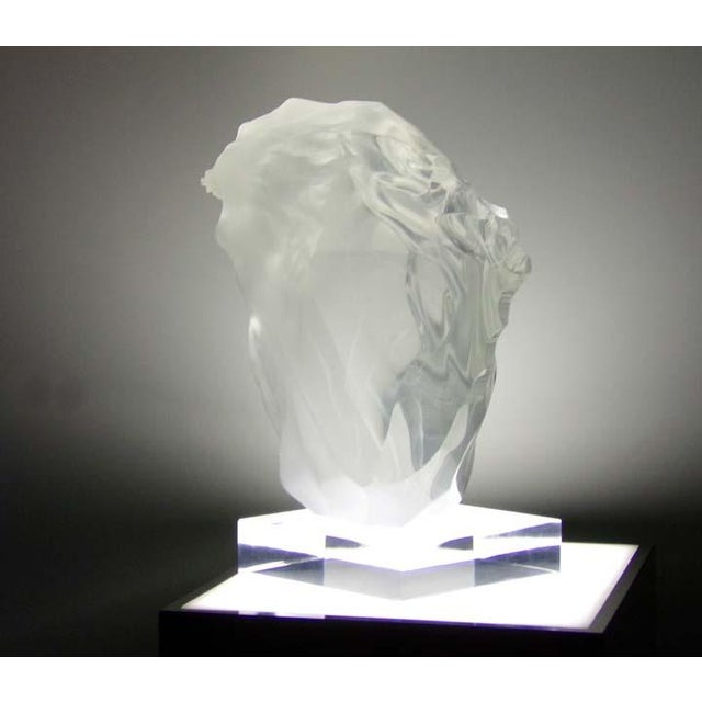 Frederick Hart "Breath of Life" Lucite Acrylic Sculpture Hand Signed For Sale - Image 4 of 13