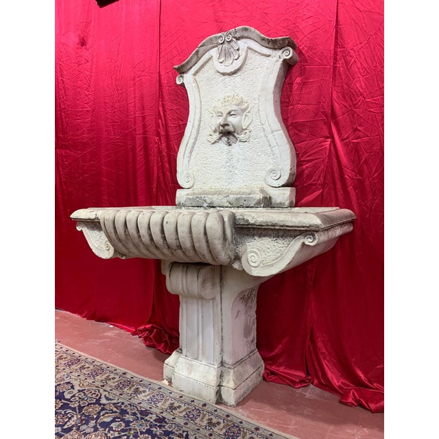 Stone Unknown, Ancient Marble Fountain, 1750, Marble For Sale - Image 7 of 13