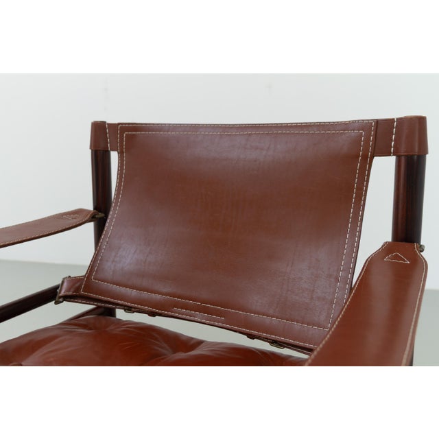 Brown Sirocco Safari Lounge Chair in Rosewood by Arne Norell for Aneby Mobler, Sweden, 1970s For Sale - Image 16 of 18