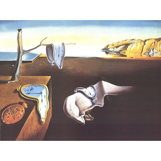 1990s 1994 Salvador Dali 'The Persistence of Memory' Surrealism Offset Lithograph For Sale - Image 5 of 5