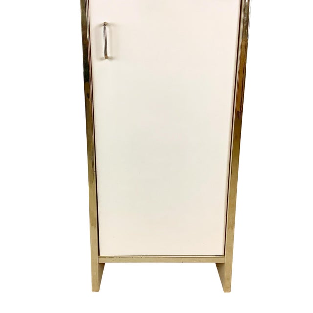 Vintage 1980s Postmodern Jewelry Armoire With Gold-Tone Trim For Sale - Image 15 of 18