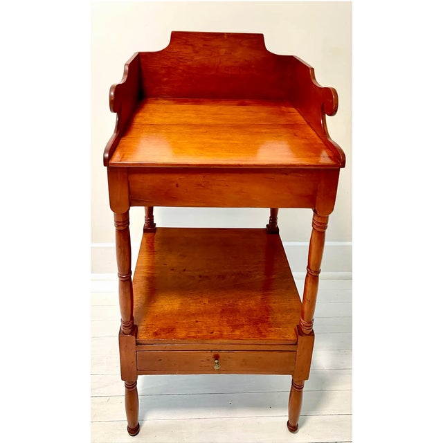 19th C. Sheraton Cherry Wood Accent Table For Sale In New York - Image 6 of 11