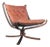 Mid 20th Century Lowback Falcon Chair in Cognac Leather by Sigurd Ressell For Sale