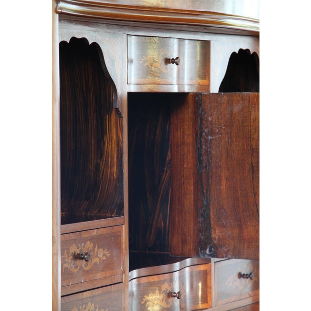 Danish Secretaire in Walnut, 1890s For Sale - Image 11 of 18