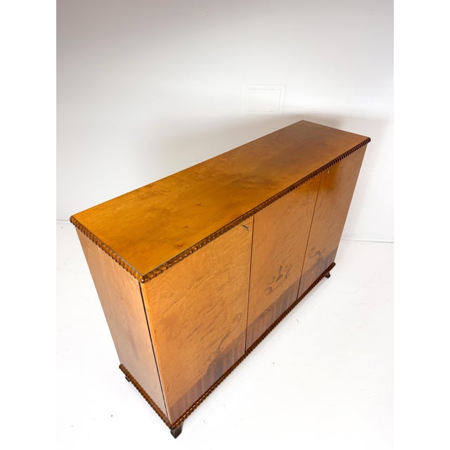 Wood 1930's Swedish Grace Art Deco Cabinet For Sale - Image 7 of 10