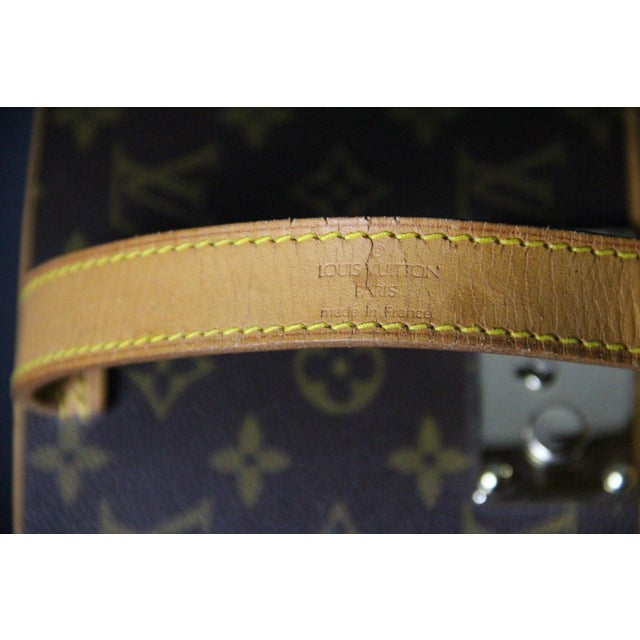 Round Monogram Canvas Hat Box by Louis Vuitton, 1980s For Sale - Image 4 of 17