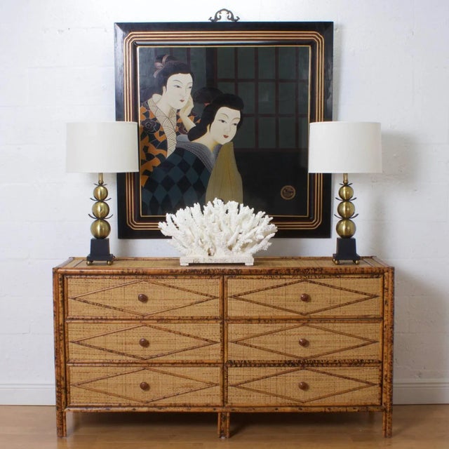 Mid-Century Stacked Ball Table Lamps - A Pair For Sale In West Palm - Image 6 of 7