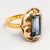 Ring in Gold with Blue Spinel For Sale - Image 3 of 4