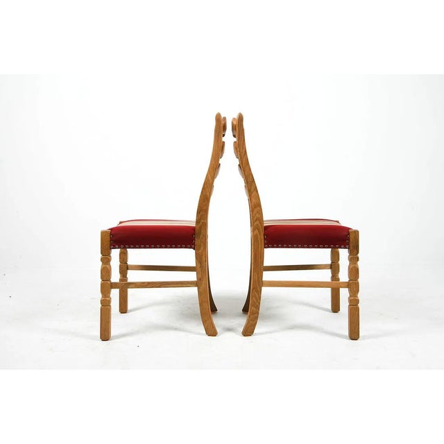 Set of 4 Danish Mid Century Dining Chairs For Sale - Image 9 of 14
