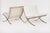 Mid Century White Barcelona Chairs by Mies Van Der Rohe for Knoll, 1970s For Sale - Image 14 of 17