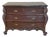 Vintage 1980s French Provincial Style Marble-Top Bombé Chest by Rhodes Furniture For Sale
