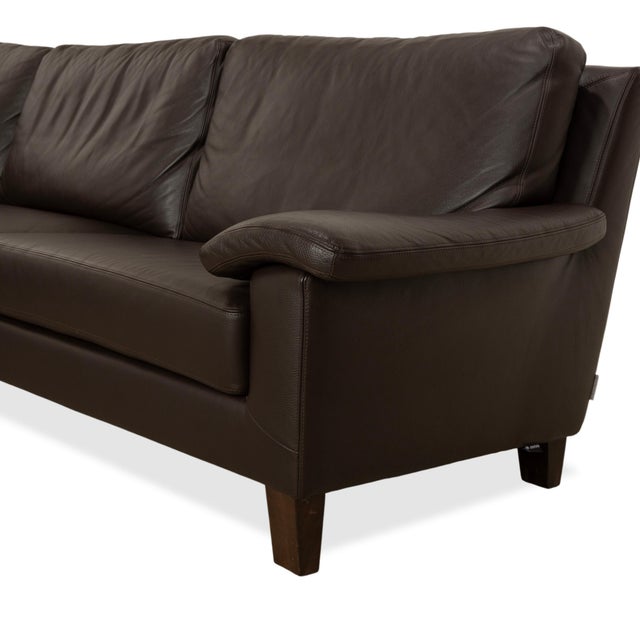 Matrixx Corner Sofa in Brown Leather from Willi Schillig For Sale - Image 5 of 17