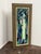 Large twelve tile modernist ceramic tile female portrait. Circa 1960. Signed on reverse with the Harris Strong paper...