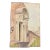 1930’s Regency Style Architectural Watercolor Painting Signed For Sale