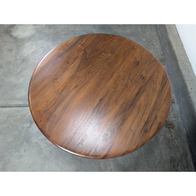 Brown Vintage Mid-Century Modern Solid Teak Coffee Table With Sculptural Twisted Legs, c.1960s For Sale - Image 8 of 10