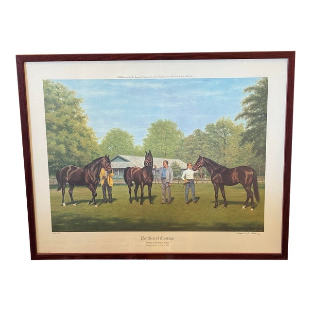 Richard Stone Reeves Profiles of Courage Lithograph, Framed For Sale