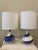 Blue and White Ceramic Lamps- a Pair For Sale - Image 10 of 10