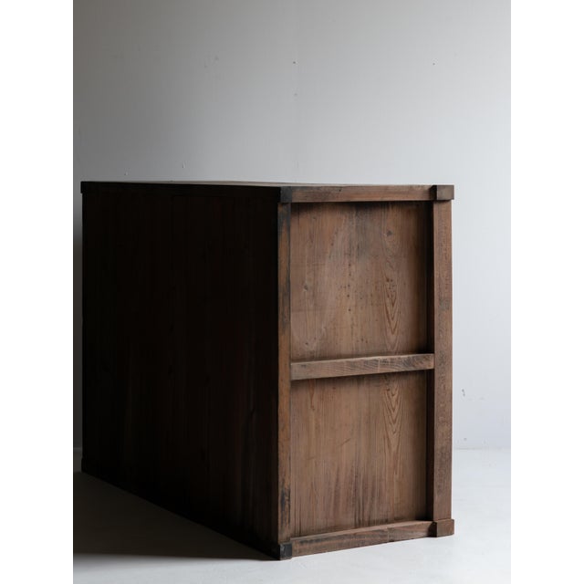 Japanese Antique Tansu Cabinet Sideboard / Wabi-Sabi / Taishō–Shōwa 1910-40s For Sale - Image 15 of 17