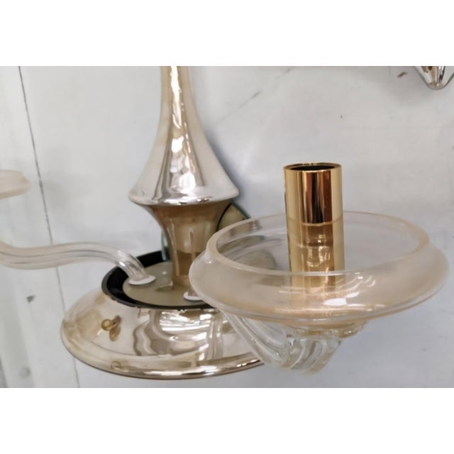 1980s 1980s Murano Glass Wall Light For Sale - Image 5 of 5