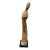 Elegant Mid-Century Female Form Walnut Sculpture on Black Base by Endre Vitez For Sale