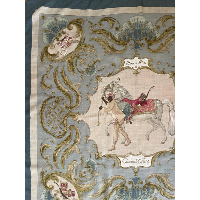 The Hermès scarf Cheval Turc (French for "Turkish Horse") is a distinguished design by Christiane Vauzelles, was first...