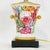 Vintage Floral Hand-Painted Brunschwig & Fils Wooden Table Lamps With Green Faux Marble Bases - a Pair For Sale - Image 17 of 18