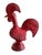 Red Glazed Ceramic Rooster by Aldo Londi for Bitossi, Italy, 1960s For Sale - Image 9 of 10