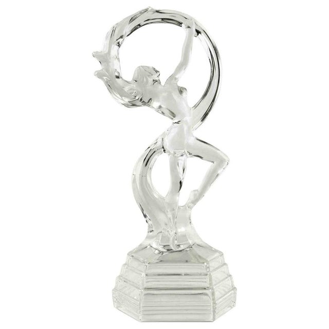 Crystal Ballerina Sculpture, Italy, 1980s For Sale - Image 6 of 6