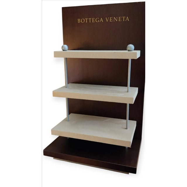 Art Deco Bottega Veneta Luxury Fashion Store Display Stand For Sale - Image 3 of 10
