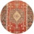 Beautiful antique Turkish Anatolian runner rug, hand-knotted wool with a red field, brown frame, and tan accents in all-...