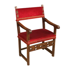 Antique Italian Walnut Armchair, 1830s
