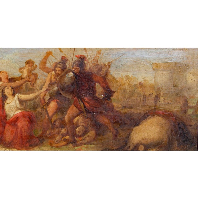 Grand Tour Pair Italian Oil Paintings Grand Tour Roman Scenes Annibale Gatti 19th Century For Sale - Image 3 of 9