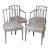 Mid 20th Century Georgian Style Carved Polychrome Painted Dining Chairs For Sale