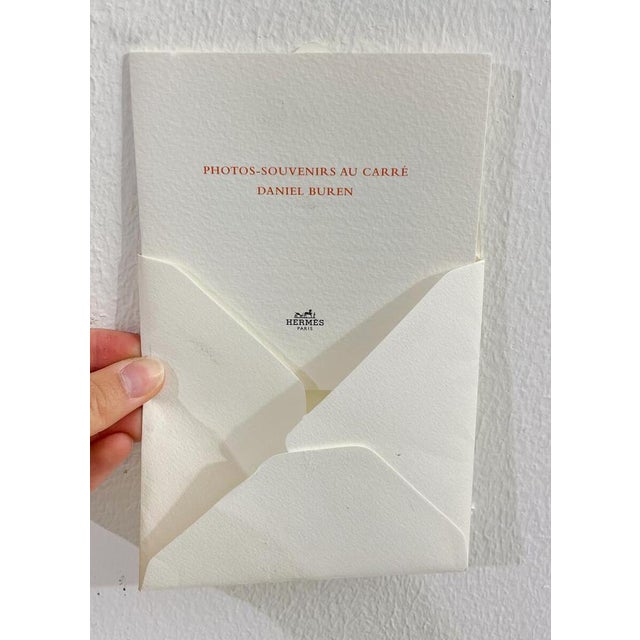 Daniel Buren, Hermès, Souvenir in Carré, Square 90 Photo, Silk & Wood For Sale - Image 4 of 6