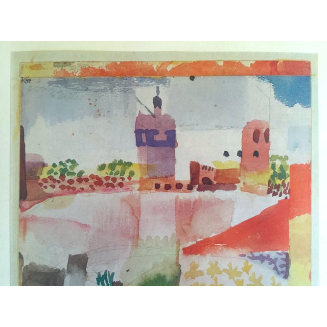This Paul Klee vintage 1967 authentic lithograph print " Hammamet with Mosque - Hammamet Mit Der Moschee " 1914, is a very...