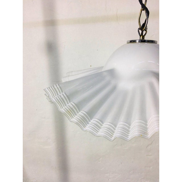 Glass Large Italian Murano Glass Chandelier, 1980s For Sale - Image 7 of 9