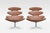 Brown EJ5 Corona Lounge Chairs in Steel and Cognac Leather by Poul M. Volther for Erik Jørgensen, 1960s, Set of 2 For Sale - Image 8 of 8