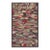 1880s Traditional American Geometric Folk Art Multicolor Antique Hooked Wool Rug For Sale