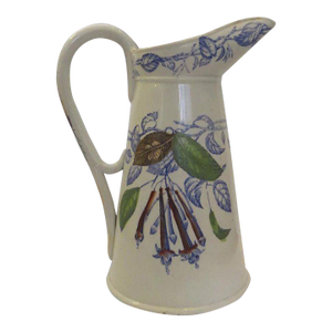 Earthenware English Pitcher Circa 1900 "Faience Anglaise Premiere Qualite"