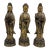Mid 20th Century Antique Chinese Bronze Western Three Saints Buddha Statue For Sale